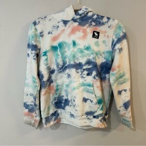 Abercrombie Kids Multi-Color Tie Dye Sweatshirt Hoodie Youth Girls Size 11/12